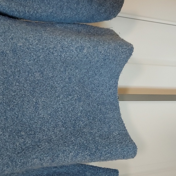 Josephine Chaus Light Blue with White Long Sleeve Wool Blend Sweater Size XL - Picture 4 of 8